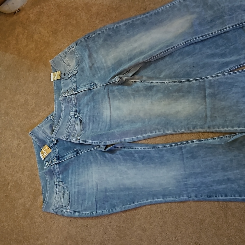 Flare strech blue jeans